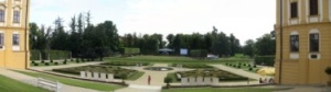 Jaroměřice panorama zahrady